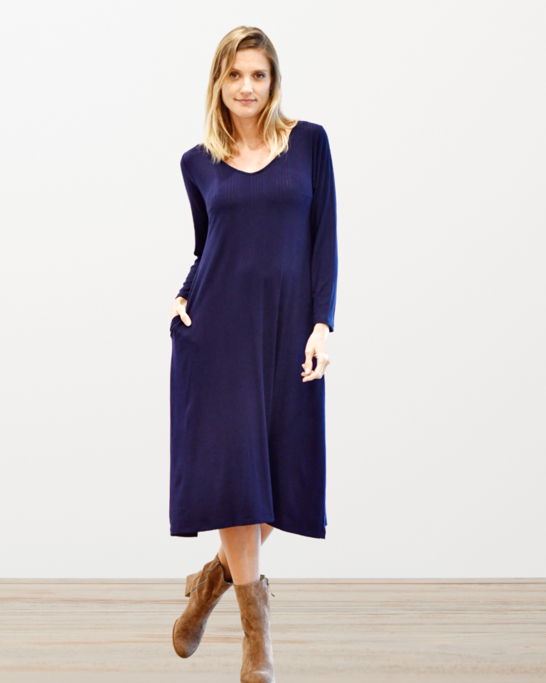 VESTIDO MINIMAL AZUL