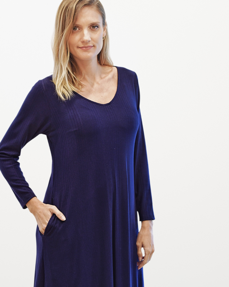 VESTIDO MINIMAL AZUL