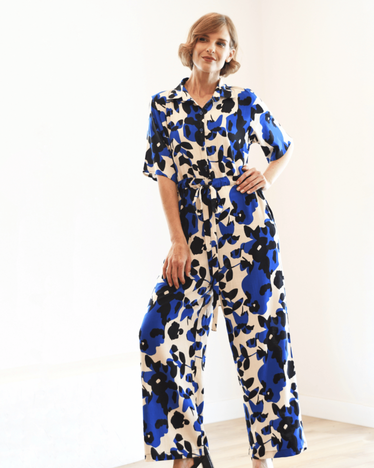 ENTERIZO CHARM PRINT AZUL