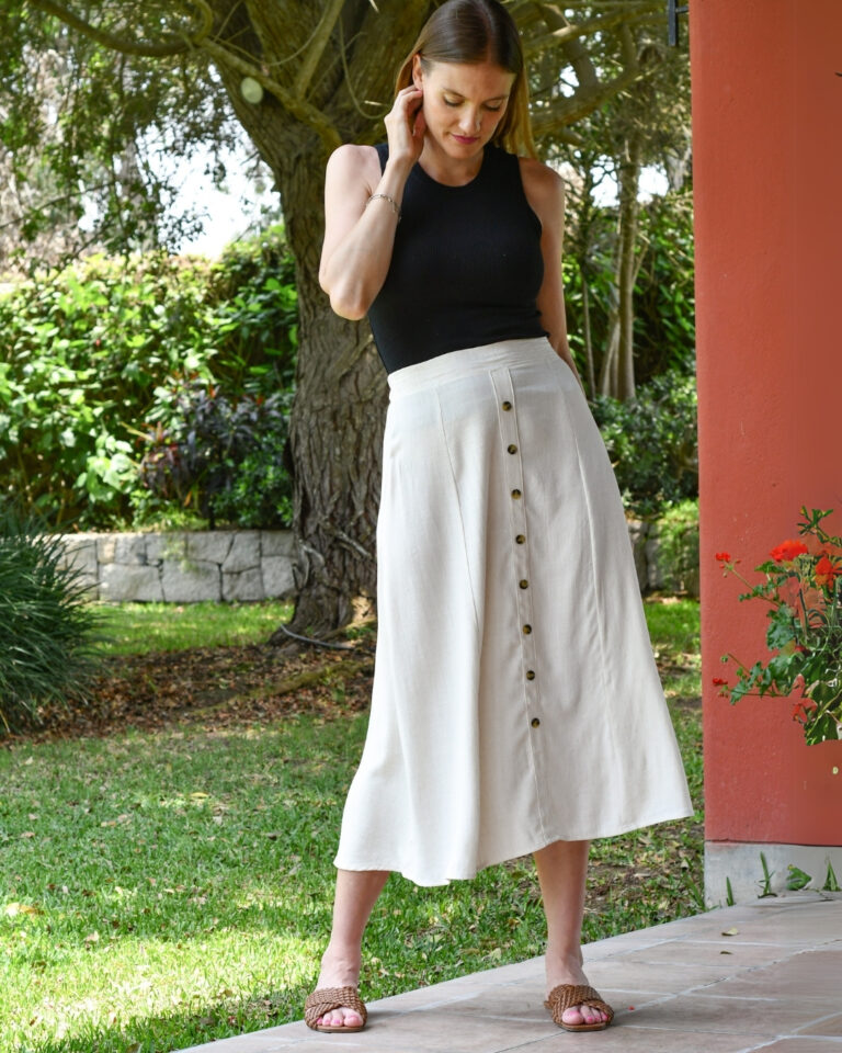 FALDA LIN NATURAL