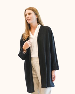 CARDIGAN BRAIDS NEGRO