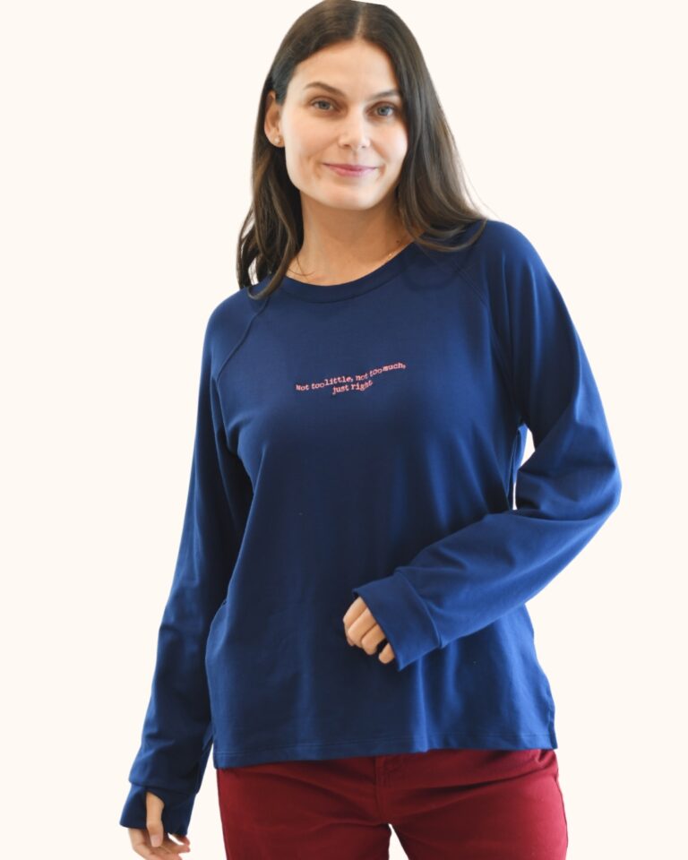 SWEATSHIRT JUST RIGHT AZUL