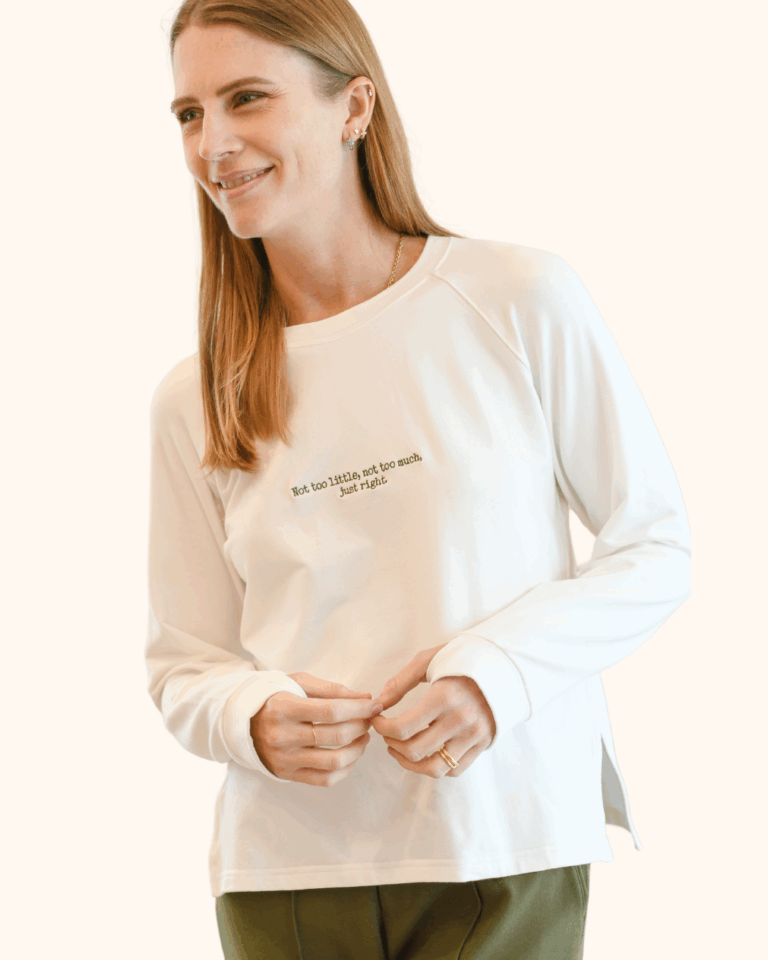SWEATSHIRT JUST RIGHT BLANCO
