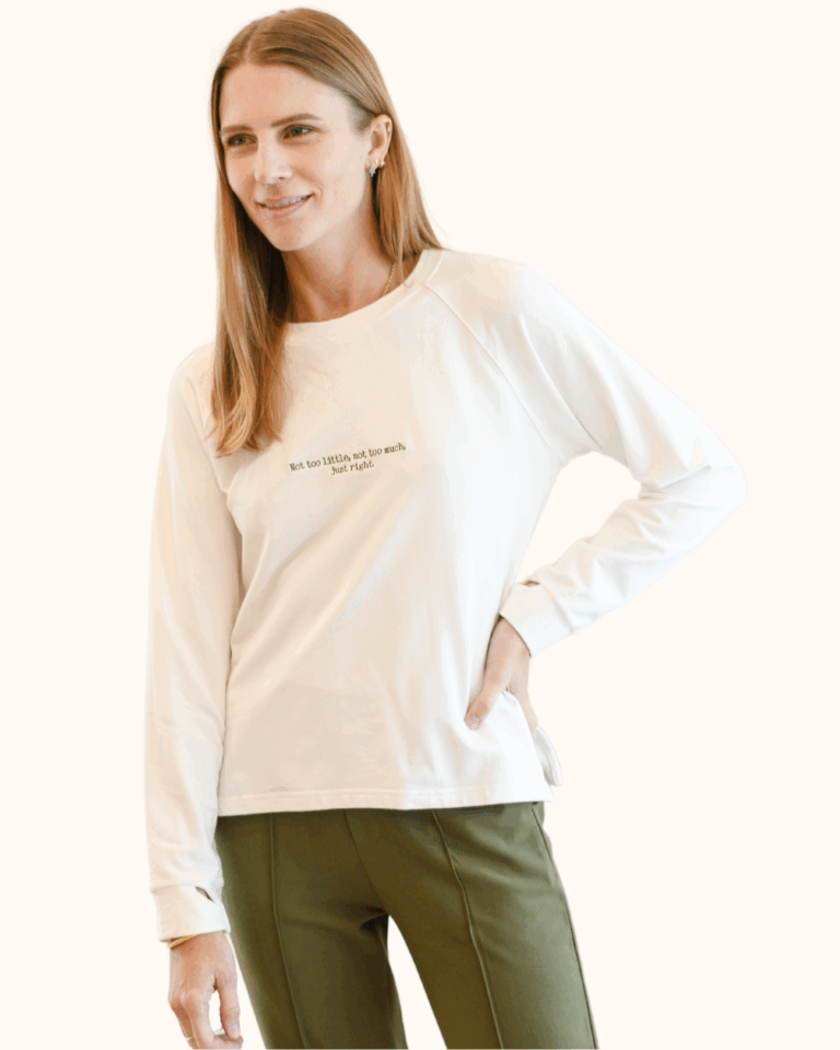 SWEATSHIRT JUST RIGHT BLANCO