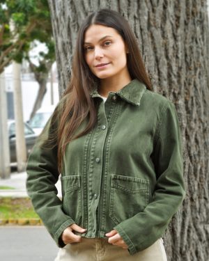 CASACA CORD VERDE