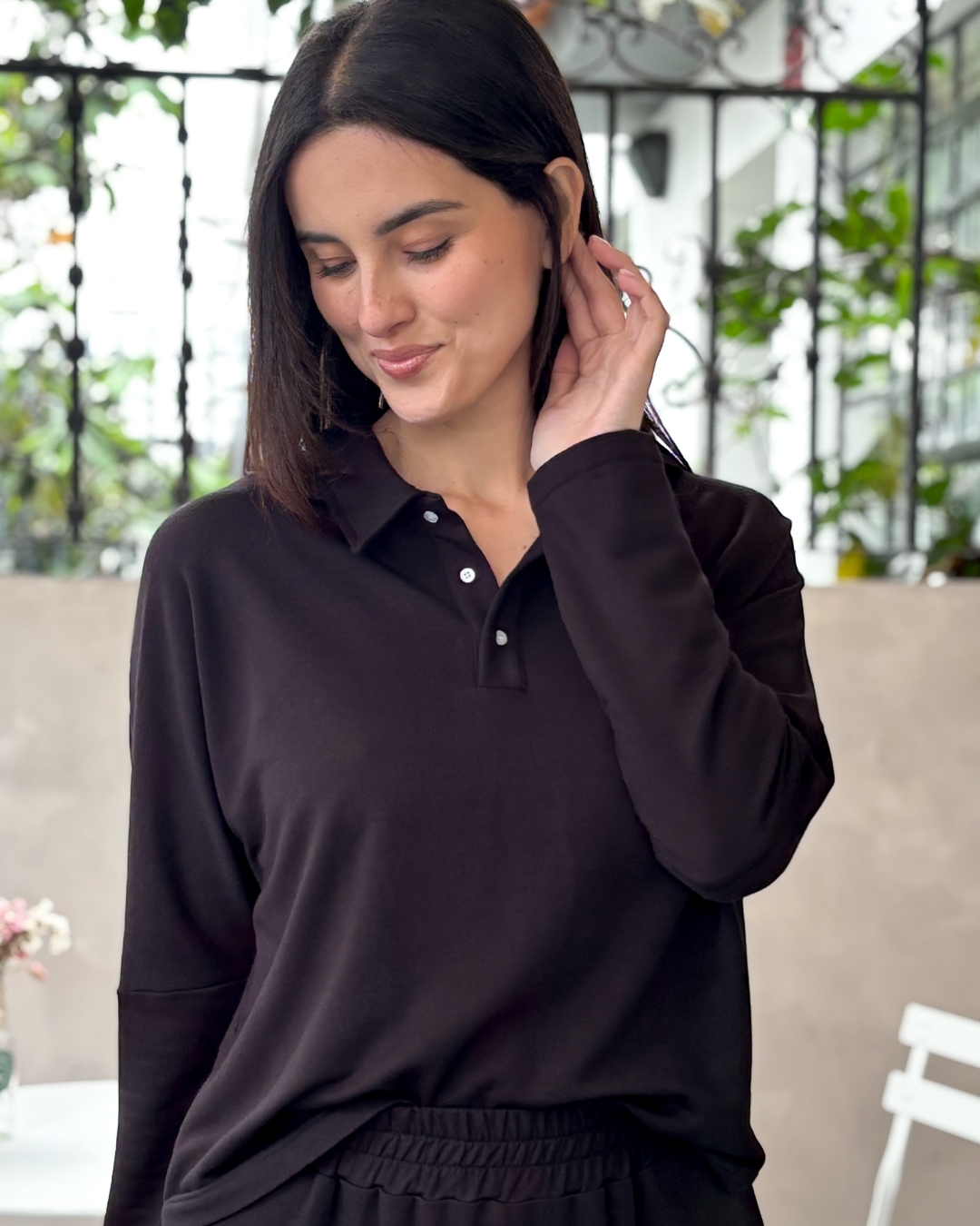 01-POLO MIX NEGRO