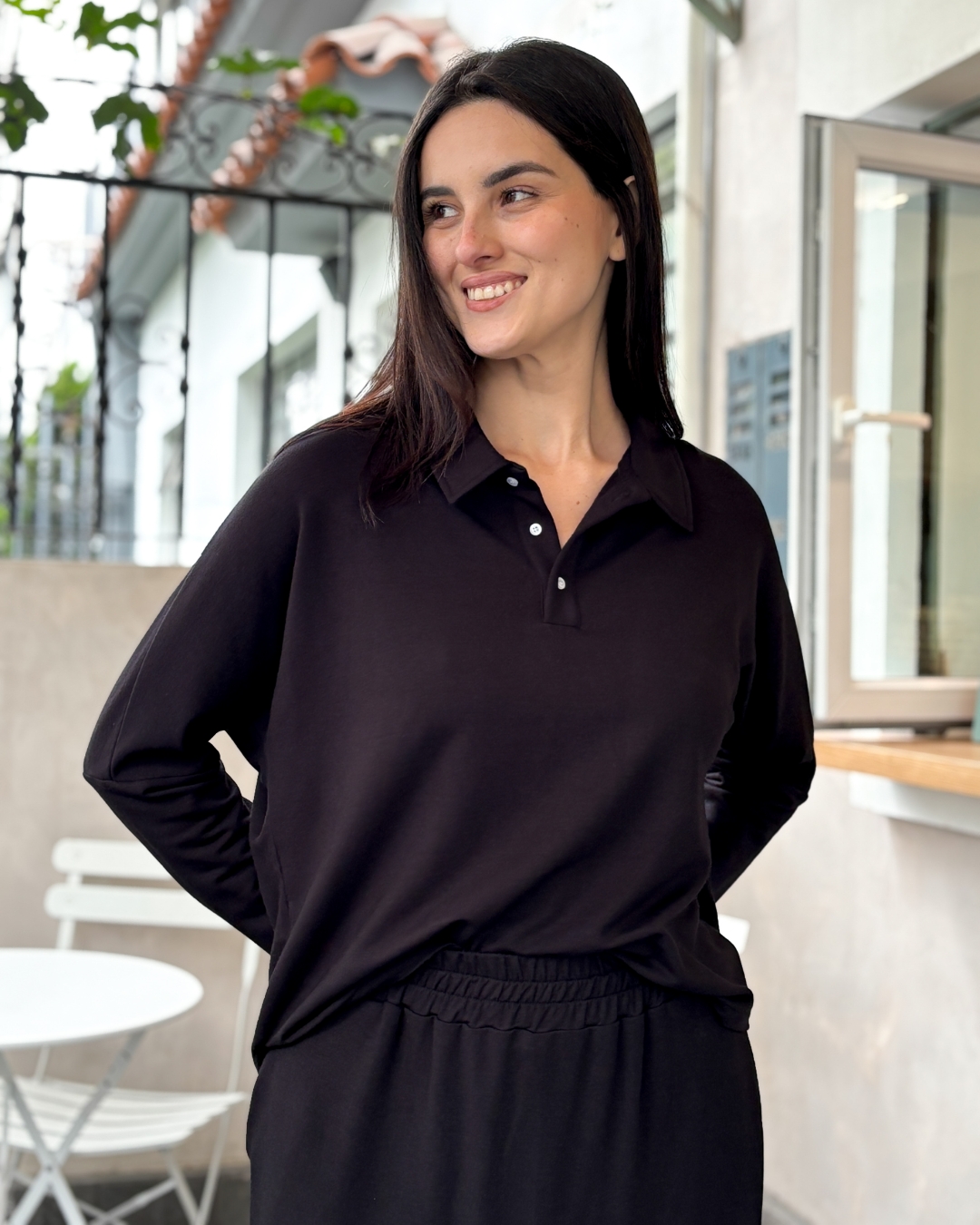 3-POLO MIX NEGRO