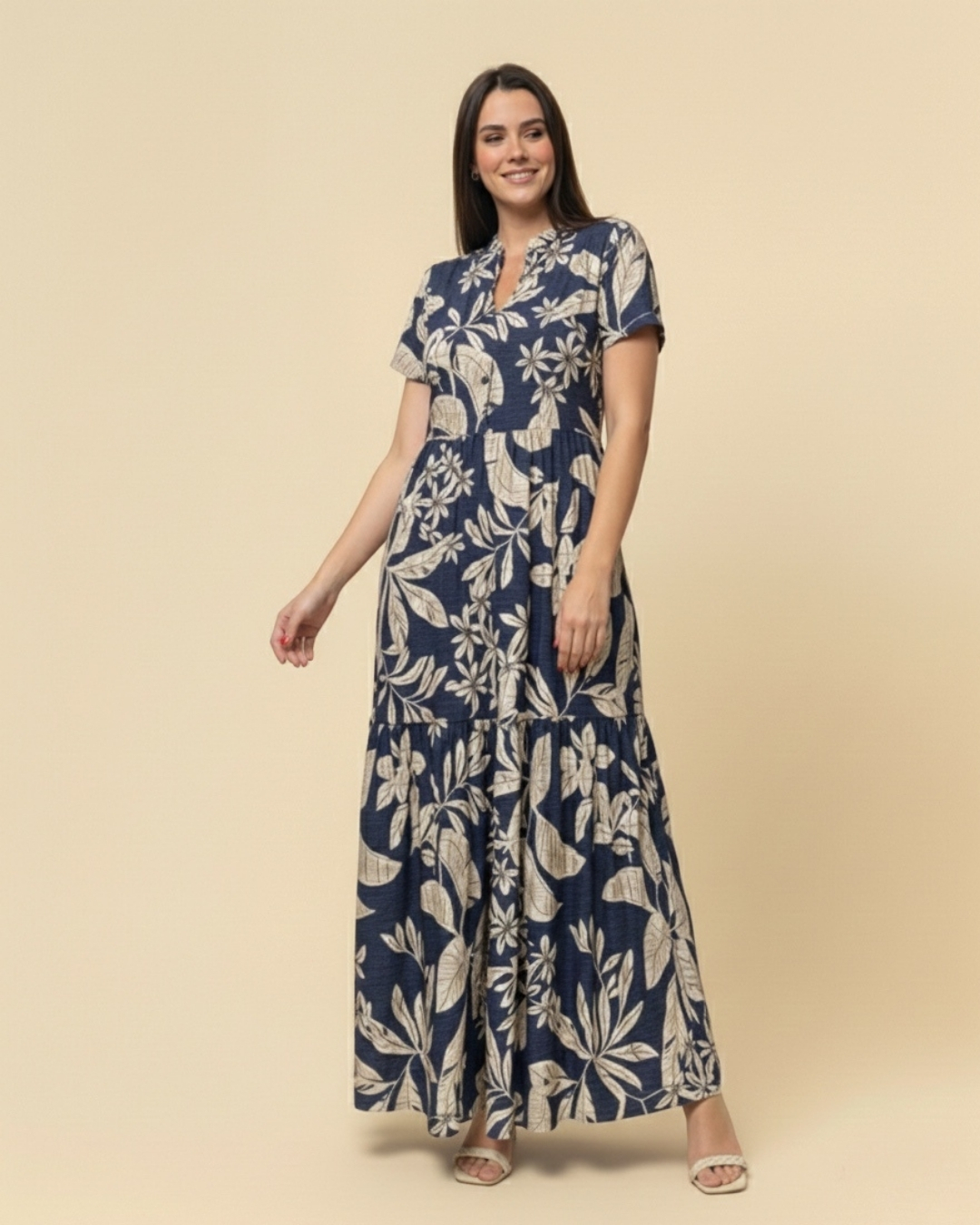 VESTIDO MERY PRINT AZUL