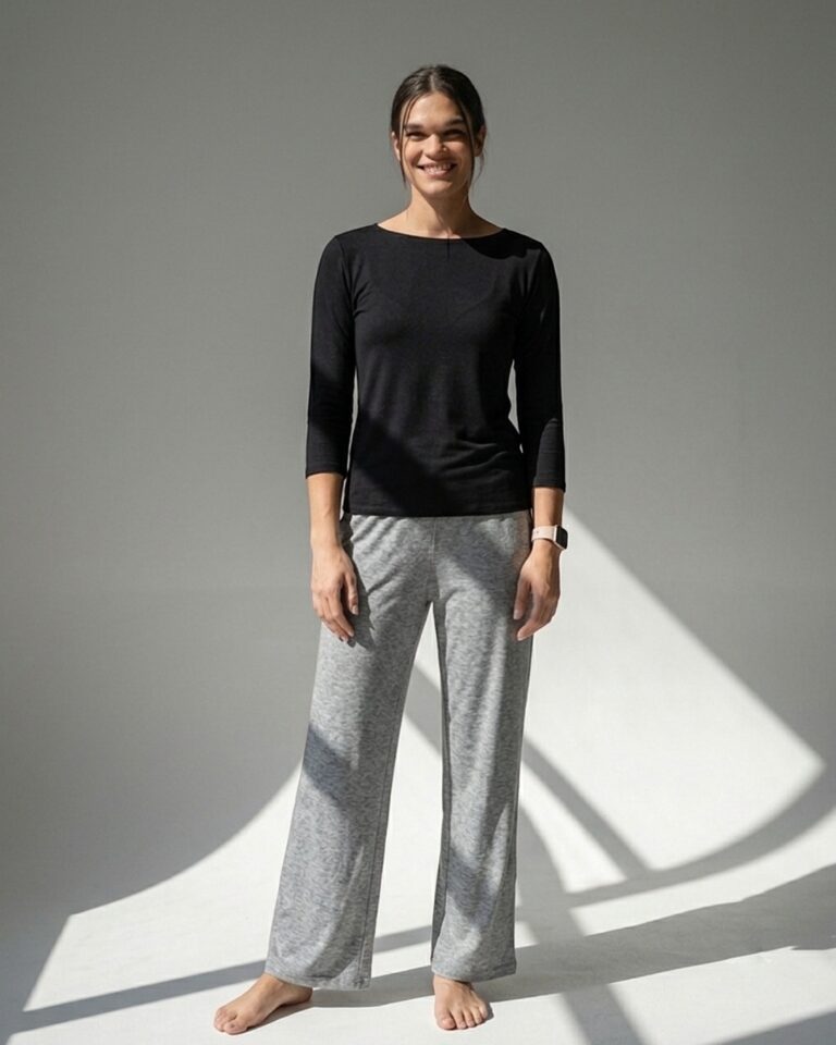 PANTALON ESSENTIAL COTTON PIMA GRIS