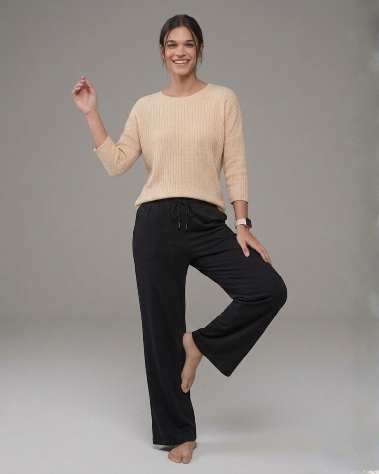 PANTALON ESSENTIAL COTTON PIMA NEGRO