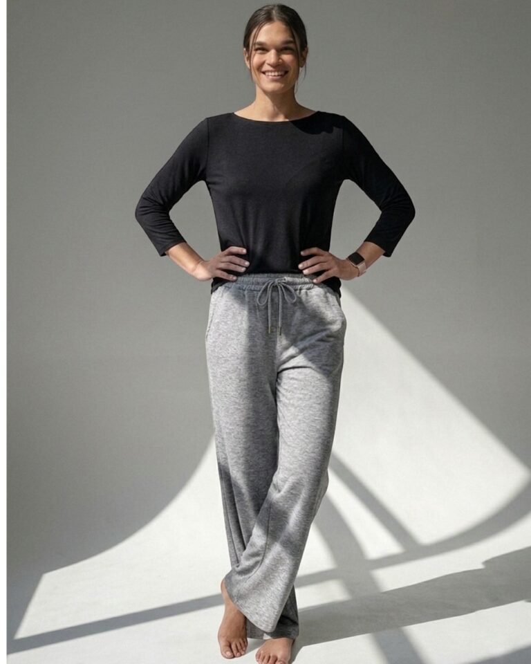 PANTALON ESSENTIAL COTTON PIMA GRIS