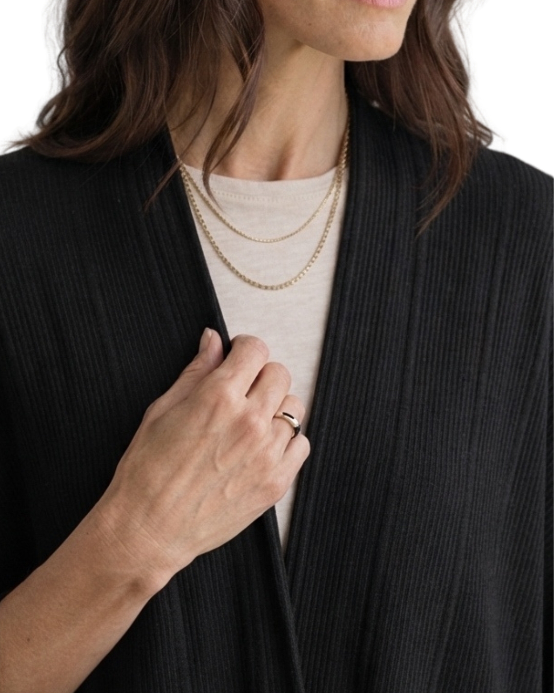 02-CARDIGAN LOOSE NEGRO