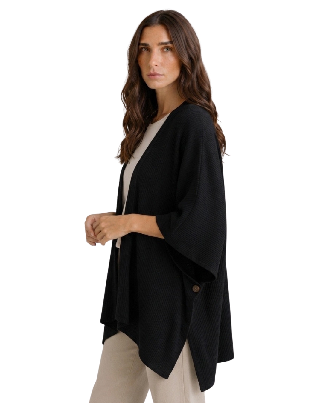 03-CARDIGAN LOOSE NEGRO