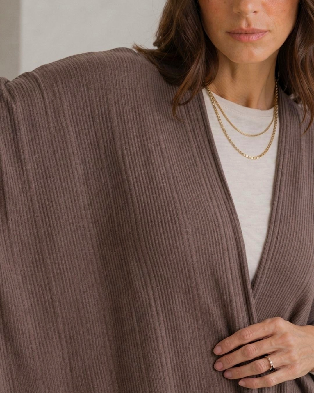 04-CARDIGAN LOOSE TAUPE