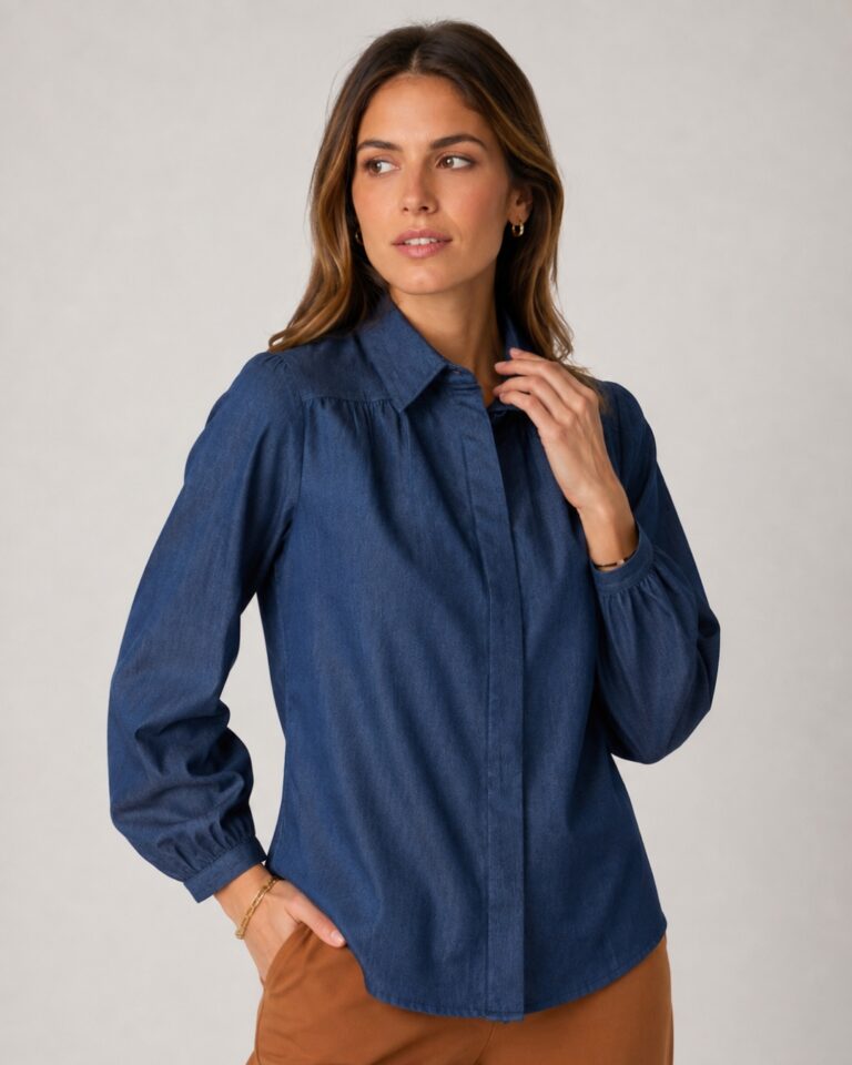 BLUSA DENIM MIDNATT
